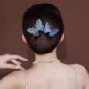 Ins Style Elegant Lazy Hair Curler, Reusable Spiral Hair Braid Braiding Clips,Elegant Meatball Head Hair Anti-Slip Hairpins, DIY Hair Styling Accessories for Women Girls (Blue Butterfly) view 1
