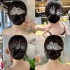 Ins Style Elegant Lazy Hair Curler, Reusable Spiral Hair Braid Braiding Clips,Elegant Meatball Head Hair Anti-Slip Hairpins, DIY Hair Styling Accessories for Women Girls (Blue Butterfly) view 2