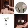 Ins Style Elegant Lazy Hair Curler, Reusable Spiral Hair Braid Braiding Clips,Elegant Meatball Head Hair Anti-Slip Hairpins, DIY Hair Styling Accessories for Women Girls (Blue Butterfly) view 3