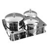 Ymiko Acrylic Powder & Liquid, 3pcs Stainless Steel Set, Resistant, Includes Lids, Nail Salon Tools view 3