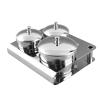 Ymiko Acrylic Powder & Liquid, 3pcs Stainless Steel Set, Resistant, Includes Lids, Nail Salon Tools view 4