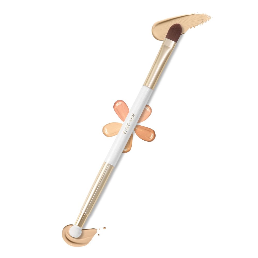 ENZO KEN Small Flat Concealer Brush - Under Eye Sponge, Blending Brush