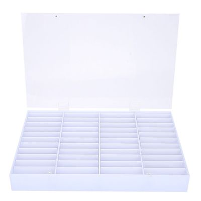 Ymiko Nail Acrylic Organizers And Storage, Nail Display Box Empty Nail Tips Storage Box Clear Nail Art Decoration Container Fake Nail Display Case Fake Nail Storage