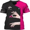 Nails Artist Diamond Personalized 3D Tshirt Manicurist Gift Custom Name, Nail Shirt, Nail Art Shirt, Custom Nail Tech 3D Shirt, Nail Artist Gifts, Gift for Manicurist/Gift-484 view 1