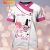 Nail Hourly Rate Nail Spa Nail Tech Uniform Pink Personalized Name 3D Tshirt, Nail Shirt, Nail Art Shirt, Custom Nail Tech 3D Shirt, Nail Artist Gifts, Gift for Manicurist/Gift-718 view 2