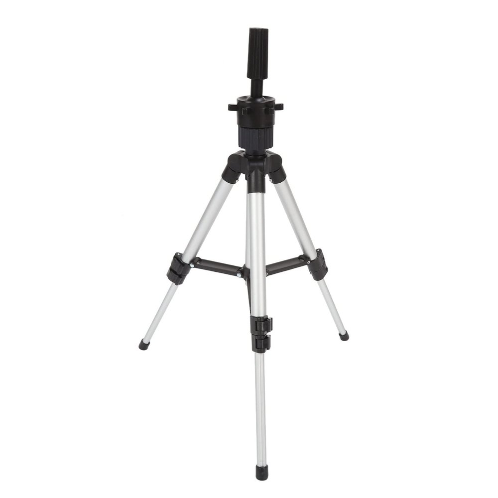 Mannequin Head Stand, Aluminum Alloy Adjustable Wig Stand Tripod for Cosmetology Hairdressing Training