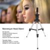 Mannequin Head Stand, Aluminum Alloy Adjustable Wig Stand Tripod for Cosmetology Hairdressing Training view 4