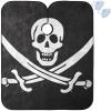 visesunny Barber Cape Calico Jack Pirate Flag Leather Texture Polyester Hair Cutting Salon Cape Apron Anti-Static Haircut Water-Resistant Shaving Cloth Beard Shaving Bib Hairdressing Cape view 1