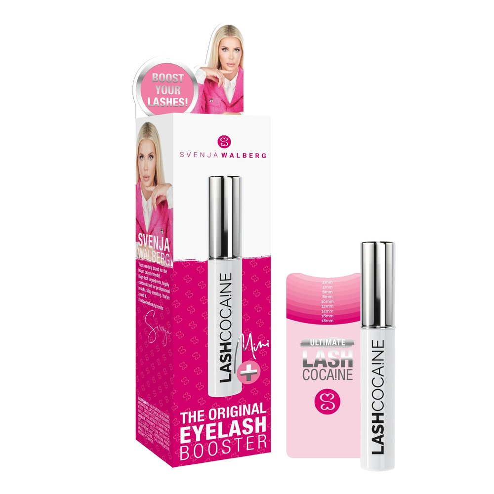 MINI LASHCOCA!NE Eyelash Growth Serum Lash Enhancer for Longer, Fuller & Thicker Lashes Paraben-Free, Nourishing Formula with 2-fold active approach 1ml- SVENJA WALBERG