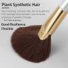 ENZO KEN Angled Fan Brush for Makeup, Thick Fluffy Blush Brush for Cheeks, Sculpt and Contour Bronzer Brush - White, 169L view 4