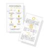 Spanish Lash Aftercare Instructions | 50pk | Cuidado Posterior de la Extensin de Pestaas | 2 x 3.5 inch Card for clients | Eyelash Extension Supplies marble gold beautiful, 2-3 week refills fillers view 1
