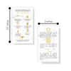 Spanish Lash Aftercare Instructions | 50pk | Cuidado Posterior de la Extensin de Pestaas | 2 x 3.5 inch Card for clients | Eyelash Extension Supplies marble gold beautiful, 2-3 week refills fillers view 2