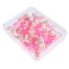 minkissy 50pcs double ended eyeshadow brush Eye Makeup Brush eyeshadow brush sticks Face Powder kit eye shadow brush makeup applicator Eyeshadow Plastic Sticks fan sponge travel view 1