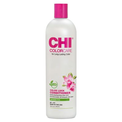 CHI ColorCare Color Lock Conditioner, Locks In Color & Replenishes Moisture For Color-Treated Hair, Sulfate, Paraben, & Cruelty-Free, 25 Oz