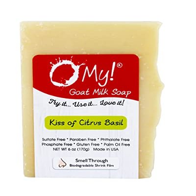 O My! Goat Milk Soap Bar 6oz | Made with Farm-Fresh Goat Milk | Free of Parabens & More | Handcrafted USA