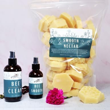 Honeycomb's Professional Hard Wax 5 LBS, Pre/Post Cleaner & Post Oil, All-Purpose, No Strips Needed, Solid Wax For Hair Removal, Easy Removal, Peel-Off Wax (Smooth Nectar), Natural