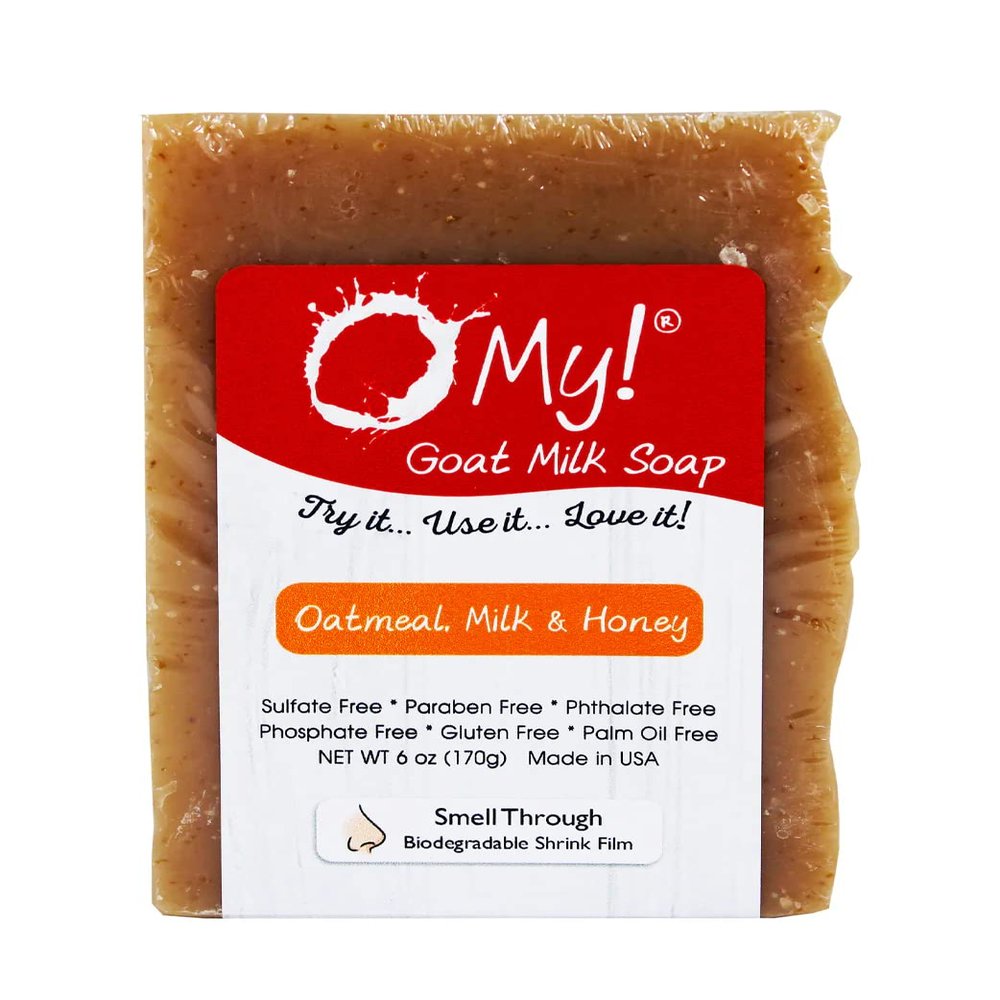 O My! Goat Milk Soap Bar 6oz | Made with Farm-Fresh Goat Milk | Free of Parabens & More | Handcrafted USA