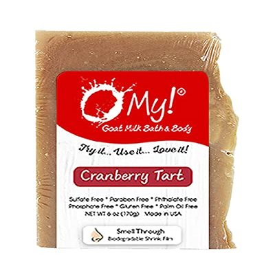 O My! Goat Milk Soap Bar 6oz | Made with Farm-Fresh Goat Milk | Free of Parabens & More | Handcrafted USA
