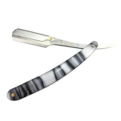 minkissy Vintage Style Metal Shaving Razor Manual Razor for Men Beard Sideburns Barber Shop Use