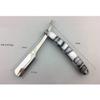 minkissy Vintage Style Metal Shaving Razor Manual Razor for Men Beard Sideburns Barber Shop Use view 4
