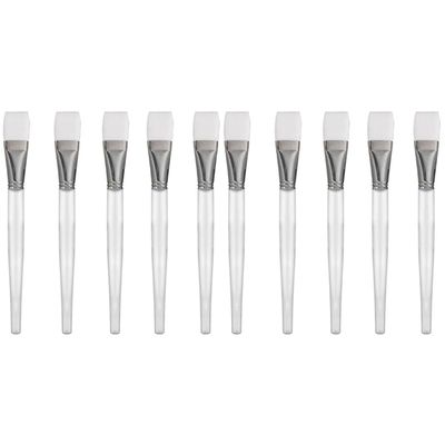 LALAFINA 10pcs Facial Mask Brush for Skincare Diy Mud Mask Applicator Comfortable Application for Home Professional Use