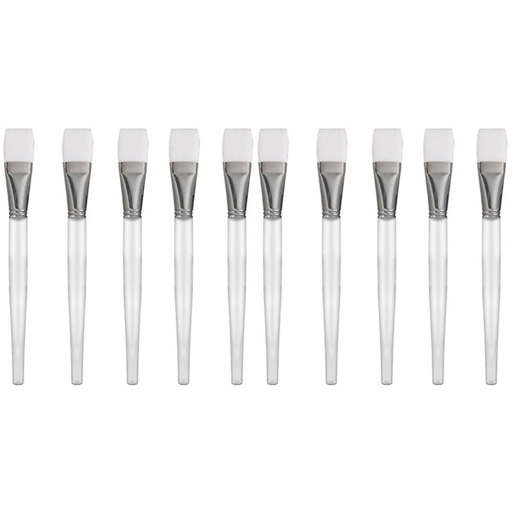 LALAFINA 10pcs Facial Mask Brush for Skincare Diy Mud Mask Applicator Comfortable Application for Home Professional Use