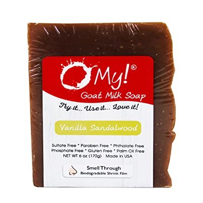 O My! Goat Milk Soap Bar 6oz | Made with Farm-Fresh Goat Milk | Free of Parabens & More | Handcrafted USA