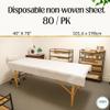 Essenavita Disposable Non-Woven Bed Sheets Pre-Cut 40"x78" White Sheets for Salon, Spa, Tattoo, Lash & Beauty view 2