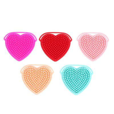 5pcs Kinds Multipurpose with Scrubbers Hair for Manual Cleansing Spa Shaped Shampoo ' Face Cleaning Scalp Silicone of Bathing Scrubber Supplies Double-Sided Tools