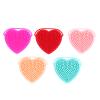 5pcs Kinds Multipurpose with Scrubbers Hair for Manual Cleansing Spa Shaped Shampoo ' Face Cleaning Scalp Silicone of Bathing Scrubber Supplies Double-Sided Tools view 1