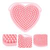 5pcs Kinds Multipurpose with Scrubbers Hair for Manual Cleansing Spa Shaped Shampoo ' Face Cleaning Scalp Silicone of Bathing Scrubber Supplies Double-Sided Tools view 2