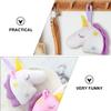 minkissy 2pcs Unicorn Bath Sponge Cartoon Exfoliating Shower Ball for Gentle Cleansing Skin-Friendly White Mesh Shower Puff for Boys and Girls and Adults Fun Bath Accessories view 4