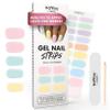 MOYOU LONDON Semi Cured Gel Nail Strips - 20 Pcs. Waterproof Gel Nail Wraps, Cures in Sunlight or UV/LED Lamp, Lasts Up to 2+ Weeks, Stretchable, Easy to Apply & Remove, Vegan & Cruelty-Free view 1