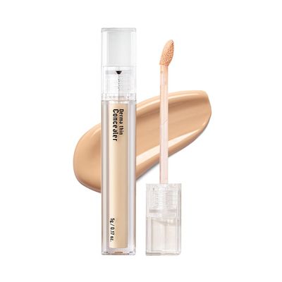 [23YEARSOLD Derma] Thin Concealer #1.5P (Nude Beige)  Sensitive-Skin Friendly, Lightweight & Long-Lasting with Redness-Soothing SWEETONE Formula for a Natural Finish, Easy-to-Carry 0.17 fl oz