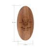 Menesia Black Walnut Wood Boar Bristle Hair Beard Brush for Men, Pocket Travel Men's Wooden Small Soft Beard Brush (Black Walnut) view 4