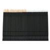 minkissy 100pcs Disposable Eyeliner Applicators Thin Brush Tips for Easy Eye Makeup Application Lipstick Sticks for Professional and Home Use Black and Orange Color view 3