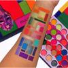 Juvia's Place Palette Culture - Yellow, Greens, Pink, Purple, Orange, Chromatic & Glitter Shades, 30 Pigmented Makeup Palette for Eye Color & Shine, Pressed view 4