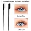AKOAK 1 Pack Dense Tooth Steel Pin Mascara Comb - Mascara Separator, Makeup Mascara Applicator, Mascara Comb Metal Teeth - Eye Makeup Brush Tool with Comb Cover view 3
