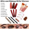 UNIFULL 132 Color All- In- One Makeup For Women Full Kit,Professional Makeup Kit,Makeup Gift Set for Women,Girls&Teens,Include eyeshadow/lipstick/concealer/Lip Gloss/Eyeliner/Mascara006N2-Silver view 3
