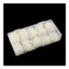 MOMOJIA 500pcs/Box Nail Tips, 500pcs False Nails Long Clear/Natural Fake Nail Art Tips Flat Shape Full Cover Manicure (Color : Clear Half) view 1