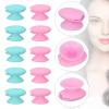 Newtay 20 Pcs Silicone Lip Brush Covers and Brushes for Reusable Lip Mask Eyeshadow Balm and Other Cream Makeup Products(Pink, Green) view 3