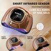 UV Light for Nails,288W UV Nail Dryer LED Light for Gel Polish-4 Timers Professional Nail Art Accessories,Curing Gel Toe Nails view 3