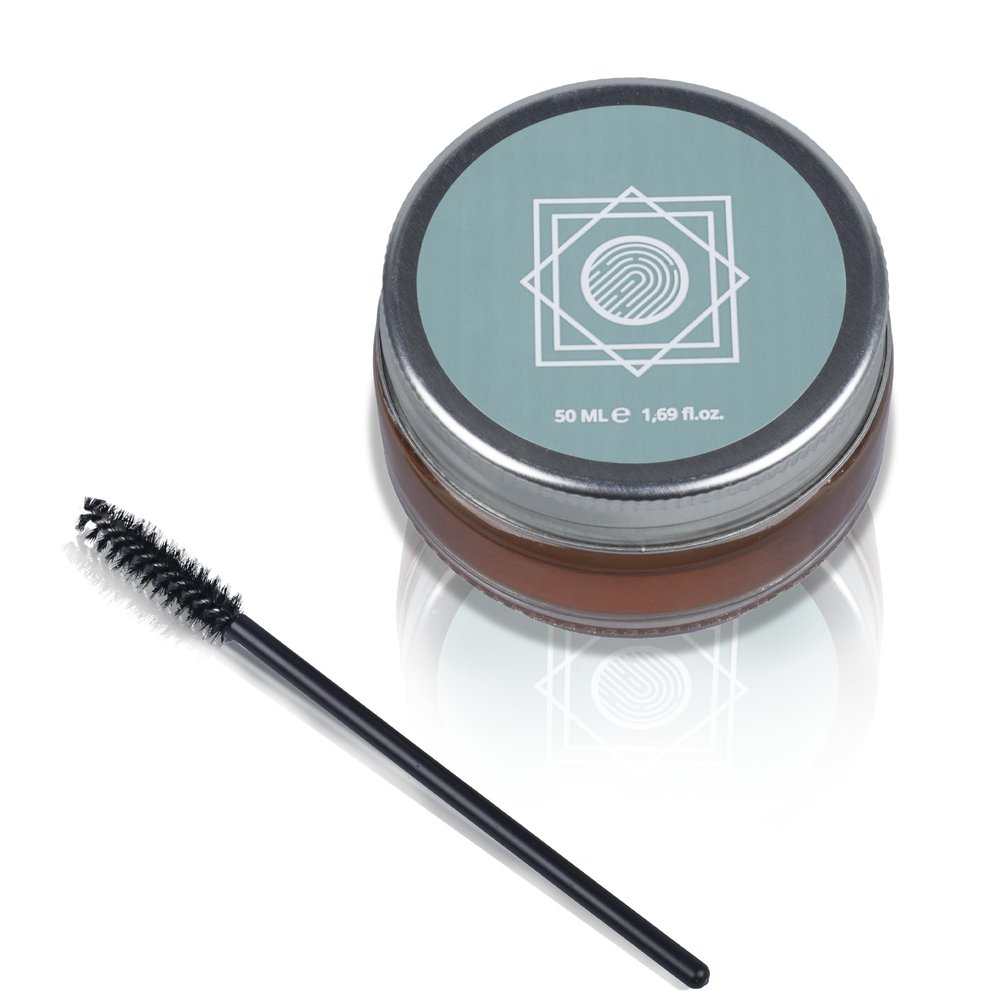 Eyebrow Wax Kit with Adjustable Eyebrow Brush 50 ml/1.69 oz, Waterproof&Clear, Long Lasting, Nourishing, No Resiude, Flake-Free, Moisturizing, Non-Sticky, All-Day Quick Fix for Eyebrows, Soap Gel