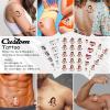 Personalized Temporary Tattoos, Custom Face Tattoos for Birthday Wedding Bachelorette Party, 1 Set of 15 Pieces Customized Tattoos Temporary view 3