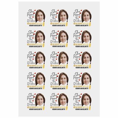 Personalized Temporary Tattoos, Custom Face Tattoos for Birthday Wedding Bachelorette Party, 1 Set of 15 Pieces Customized Tattoos Temporary