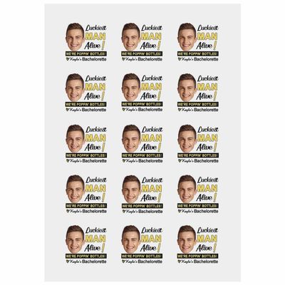 Personalized Temporary Tattoos, Custom Face Tattoos for Birthday Wedding Bachelorette Party, 1 Set of 15 Pieces Customized Tattoos Temporary