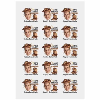 Personalized Temporary Tattoos, Custom Face Tattoos for Birthday Wedding Bachelorette Party, 1 Set of 15 Pieces Customized Tattoos Temporary