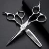 Professional Hair Cutting Shears, 6 Inch Professional Japan 440c Steel Upscale Hair Scissors Haircut Thinning Barber Hair Cutting Shears Hairdresser Scissors Set (Size : Set) view 1