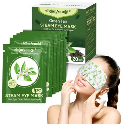 ZHENYEMEI 18 Pack Self Heating Eye Mask,6A Silk Cotton Material Steam Eye Mask, Self Heated Warm Compress For Fast Relief Of Dry Eyes, No Microwave Needed, Eye Treatment Products For Dry Eye Relief