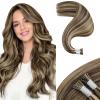 Bundles - Moresoo Tape in Hair Extensions 18 Inch #4 Brown Highlighted with #27 Blonde 50g20 Pieces Itip Hair Extensions 18 Inch #4 Dark Brown Mixed with #27 Caramel Blonde 50s 40g view 1